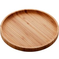 Kit 12 Petisqueiras Bambu 20cm Redonda Servir Restaurante Mesa Posta Bandeja Round Lyor