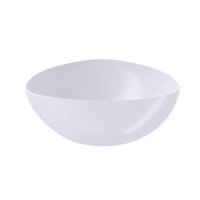 Saladeira Triangular Essential 2,5L Branco Tigela de Plástico Bacia Pipoca Pote Sobremesa Coza