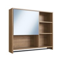 Armário Espelheira para Banheiro 80cm P1042 Mel