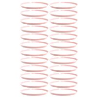 Kit 24 Bandejas Redonda Rosa Himalaia 28cm Servir Bar Restaurante Bubble Crippa