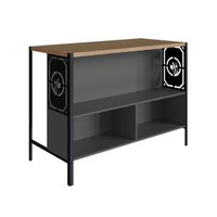 Mesa Bancada Gourmet Industrial 127cm P1034 Mel/Grafite