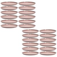 24 Bandejas Redondas 28cm Servir Amêndoa Bar Restaurante Crippa Bubble