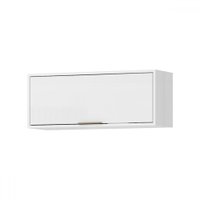Armário Aéreo de Cozinha 80 Cm Glória 1 Porta Basculante Branco Neve - Mx Móveis