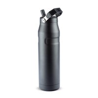 Garrafa Térmica Aerolight Flip Straw em Inox 1,1 Litros Stanley Preta