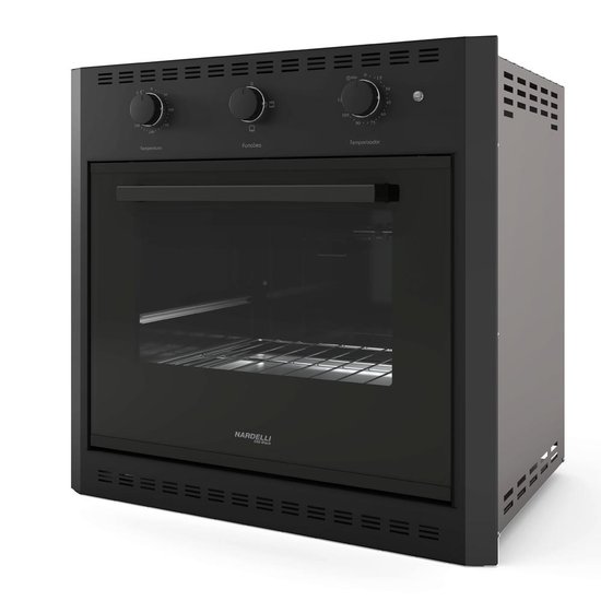Forno El&eacute;trico de Embutir 60 Litros Nardelli Black E60