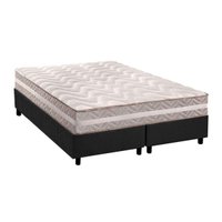 Cama Box Queen: Colchão Ortopédico Paropas D33/AG65 Confort + Base CRC Suede Gray(158x198)
