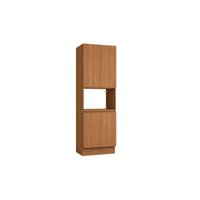 Paneleiro de Cozinha Modulado Ciela R629 c/ 4 Portas e 1 Nicho p/ Forno 70x220cm Canela - Kappesberg