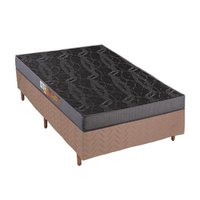Conjunto Box Solteiro: Colchão Espuma Polar Pérola + Base CRC Rústico Clean (88x188)