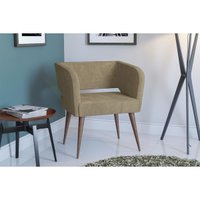 Poltrona Casal Antara Carvalho/Suede Azul - Kappesberg