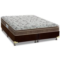 Conjunto Box King: Colchão Espuma Probel D45 ProDormir Advanced + Base CRC Suede Brown (193x203)