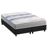 Conjunto Box Queen: Colchão Espuma Probel D45 Guarda Costas + Base CRC Suede Gray (158x198)