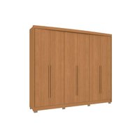 Guarda Roupa 6 Portas e 6 Gavetas c/ Pés CB03N566 Canela - Kappesberg