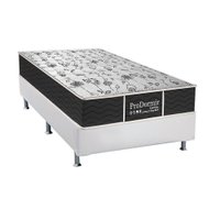 Conjunto Box Solteiro: Colchão Molas Probel Prolastic ProDormir Sleep + Base CRC Courano White (88x188)