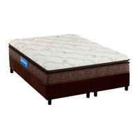 Conjunto Box King: Colchão Espuma Probel D33 Guarda Costas Plus + Base CRC Suede Brown (193x203)