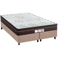 Cama Box Queen: Colchão Molas Probel Ensacadas Evolution + Base CRC Suede Clean(158x198)