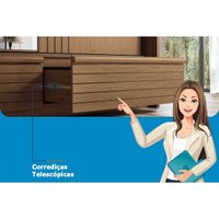 Guarda Roupa 6 Portas (2 c/ Espelho) e 5 Gavetas Democrata Jatobá/Areia - Santos Andirá