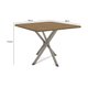 Mesa de Sala Jantar Volga c/ Tampo 90cm Preto Fosco/Nogueira - Kappesberg