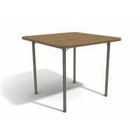 Mesa p/ Cozinha Sena c/ Tampo 90cm Bronze/Nogueira - Kappesberg