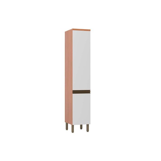 Torre Quente de Cozinha Paneleiro Thela Macadâmia c/ 2 Portas 40cm Freijo/Branco - Telasul