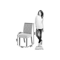 Conjunto: Mesa Sala Jantar Orus c/ Tampo Madeirado 120x80cm e 4 Cadeiras Vita Nature/Off White - Suede Marrom - Henn