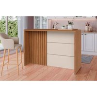 Balcão de Cozinha Modulado Gourmet Requinte Nature/Areia - Henn