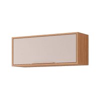 Armário Aéreo Cozinha Modulado Esplendida Geladeira c/ 1 Portas Basculante 80cm Freijo/Off White - MGM