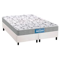 Conjunto Box Queen: Colchão Anatômico Probel D45 Guarda Costas Próextreme Plus + Base CRC Courano White (158x198)