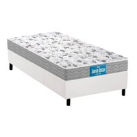Conjunto Box Solteiro: Colchão Anatômico Probel D45 Guarda Costas Próextreme + Base CRC Courano White (88x188)
