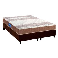 Conjunto Box King: Colchão Espuma Probel D28 Guarda Costas + Base CRC Suede Brown (193x203)