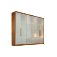Guarda Roupa 6 Portas e 6 Gavetas Rizon/Linea Cumaru/Fendi - Novo Horizonte