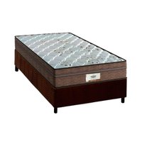 Conjunto Box Solteiro: Colchão Molas Probel Ensacadas ProDormir Pallace + Base CRC Suede Brown (88x188)