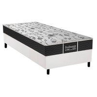 Conjunto Box Solteiro: Colchão Molas Probel Prolastic Sleep + Base CRC Courano White (88x188)