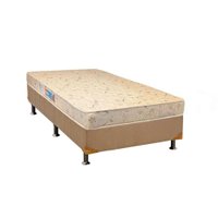 Conjunto Box Solteiro: Colchão Espuma Luckspuma D26 Serene + Base CRC Suede Clean (88x188)
