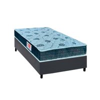 Conjunto Box Solteiro: Colchão Espuma Orthoflex D45 Comfortpedic + Base CRC Courano Gray (88x188)