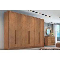 Guarda Roupa 6 Portas e 6 Gavetas Robust/Livorno Cumaru - Novo Horizonte