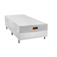 Conjunto Box Solteiro: Colchão Espuma Castor Vitagel HR Visco Gel + Base CRC Courano White (88x188)