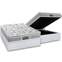 Cama Box Baú Casal: Colchão Espuma D45 Probel / EP Guarda Costas PróExtreme Plus + Base CRC Courano White(138x188)