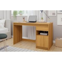 Mesa Computador Escrivaninha Mila c/ 1 Porta e 1 Gaveta Nature - Permóbili