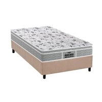Cama Box Solteiro: Colchão Espuma Probel D45/EP Anatômico Guarda Costas Próextreme Plus + Base CRC Suede Clean(88x188)