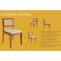 Conjunto: Mesa Sala Jantar Monalisa c/ Tampo Madeirado c/ Vidro 160cm e 4 Cadeiras Rainha Natural - Nesher