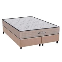 Conjunto Box Queen: Colchão Espuma Orthoflex D33 Milão Black + Base CRC Suede Clean (158x198)