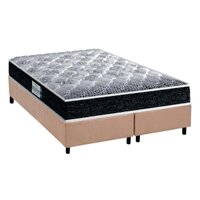 Cama Box Queen: Colchão Ortopédico Probel D33/EP Anatômico Advanced Tech1500 Plus + Base CRC Suede Clean(158x198)