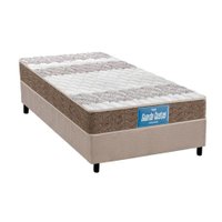 Conjunto Box Solteiro: Colchão Anatômico Probel D33 Guarda Costas Próintense + Base CRC Suede Clean (88x188)