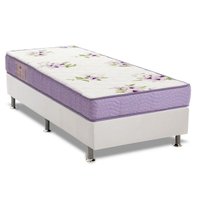 Conjunto Box Solteiro: Colchão Espuma Ortobom Physical Super Resistente + Base CRC Courano White (88x188)