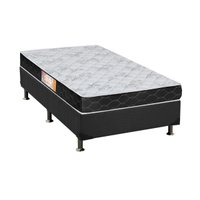 Conjunto Box Solteiro: Colchão Espuma Castor Sleep Max + Base CRC Suede Gray (88x188)