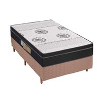 Cama Box Solteiro: Colchão Ortopédico Polar D28/EP Anatômico Orthoface + Base CRC Fantasy Clean(88x188)