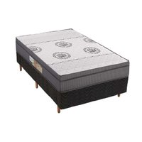 Conjunto Box Solteiro: Colchão Anatômico Polar D28/ Orthopremium + Base CRC Rústico Black(88x188)
