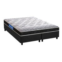 Conjunto Box Queen: Colchão Espuma Probel Guarda Costas Super Resistente + Base CRC Suede Gray (158x198)