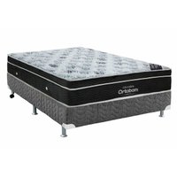 Conjunto Box King: Colchão Molas Ortobom Nanolastic Exclusive + Base CRC Gray (186x198)
