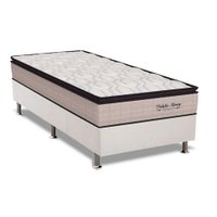 Cama Box Solteiro: Colchão Molas Ensacadas Orthoflex Memory HP + Base CRC Courano White(88x188)